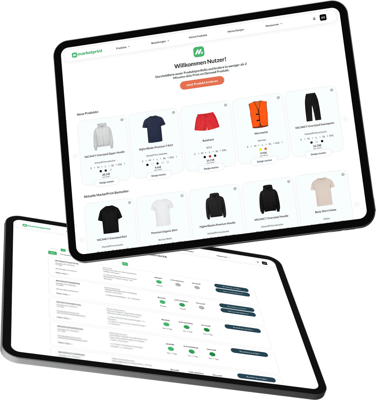 Intégration MarketPrint Etsy – Capture d'écran de l'application