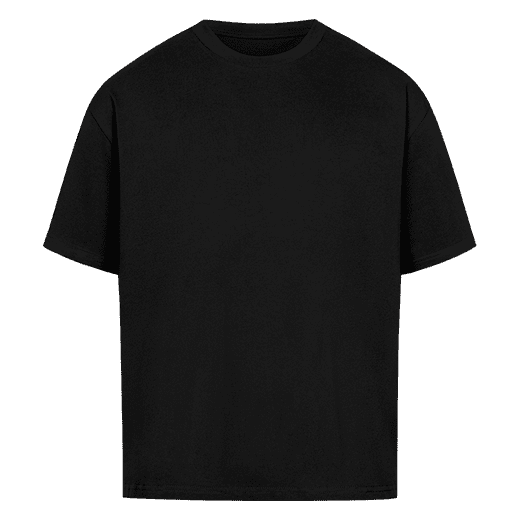 T-shirt oversize noir, recto