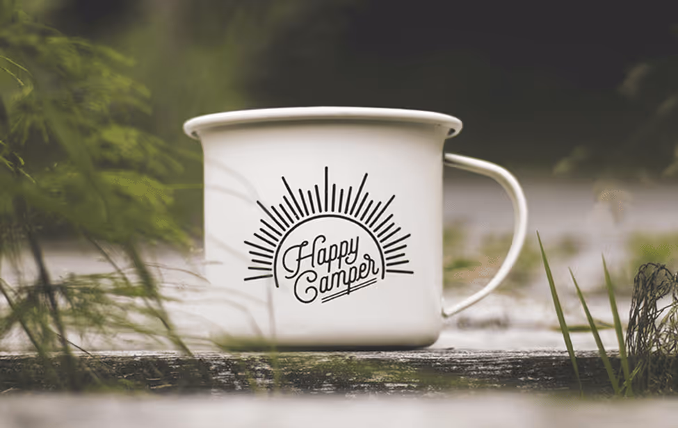 Druckexemplar Emaille Tasse